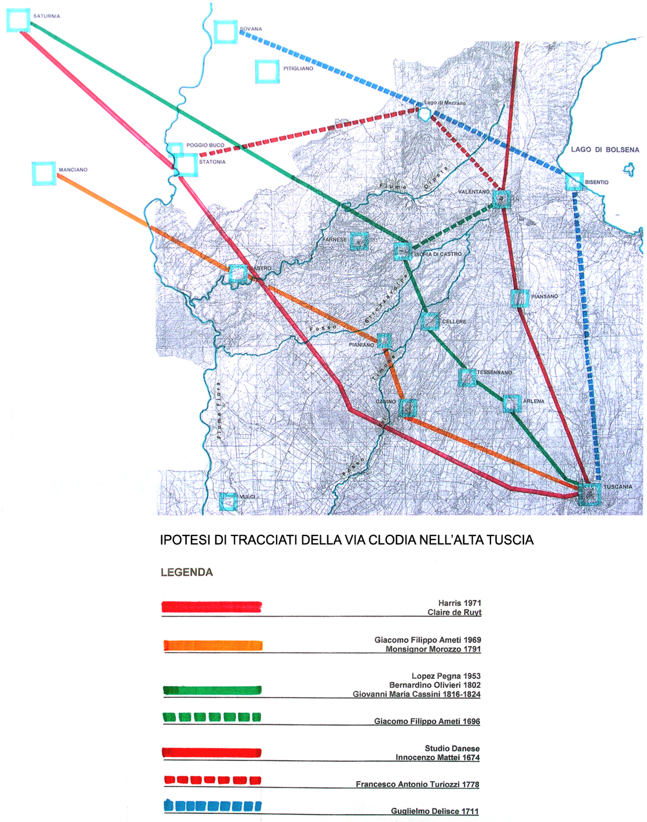 Altre strade etrusche nel territorio ad occidente del lago di Bolsena